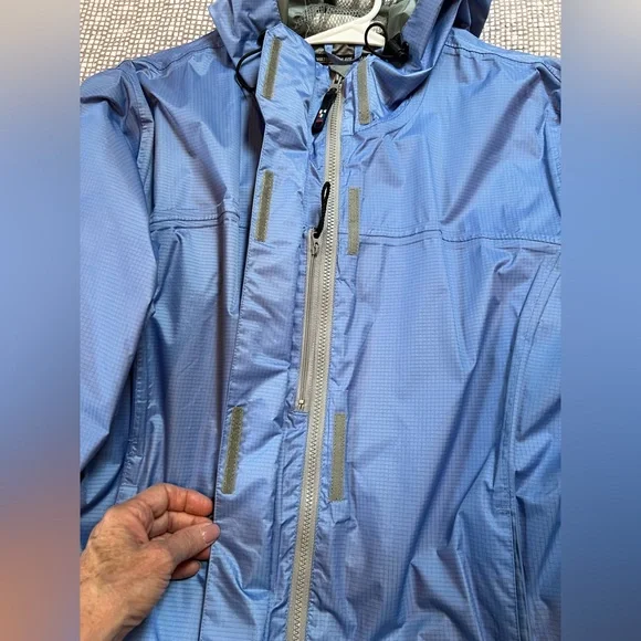 Against the Elements waterproof rain jacket with hood, Size M (10-12). NWOT - Picture 10 of 15